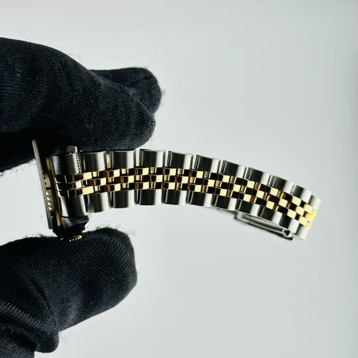 Rolex Datejust Lady Black Stick Dial on D-Link Jubilee Ref. 76243 - Image 5