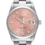 Rolex Oyster Perpetual Date Pink Dial on Oyster Ref 15200 with Papers  2003