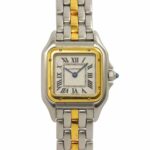Cartier Panthere White Roman Dial on 5 Row Links Ref 112000R