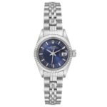 Rolex Datejust Lady Blue Stick Dial on Jubilee Ref 69173