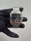 Cartier Santos de Cartier Large Green Dial on Bracelet Ref WSSA0062 with Card  2023 - Image 2