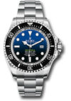 Rolex Sea-Dweller Deepsea Blue James Cameron Dial on Oyster Ref 126660 with New Style Card White  2019