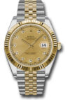 Rolex Datejust Champagne Diamond Dial on Jubilee Ref 126333 with New Style Card White  2016