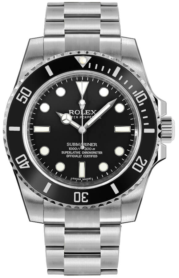 18903311_dab78973-1d08-42bf-b72e-b99bbc00b364.jpeg Rolex Submariner No Date Black Dial on Oyster Ref 114060 with New Style Card White 2016 - Image 1