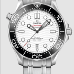 Omega Seamaster Diver 300M B&P White Dial on Bracelet Ref 210.30.42.20.04.001 with Card