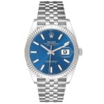 Rolex Datejust Blue Index Dial on Jubilee Ref 126334 with New Style Card White  2019