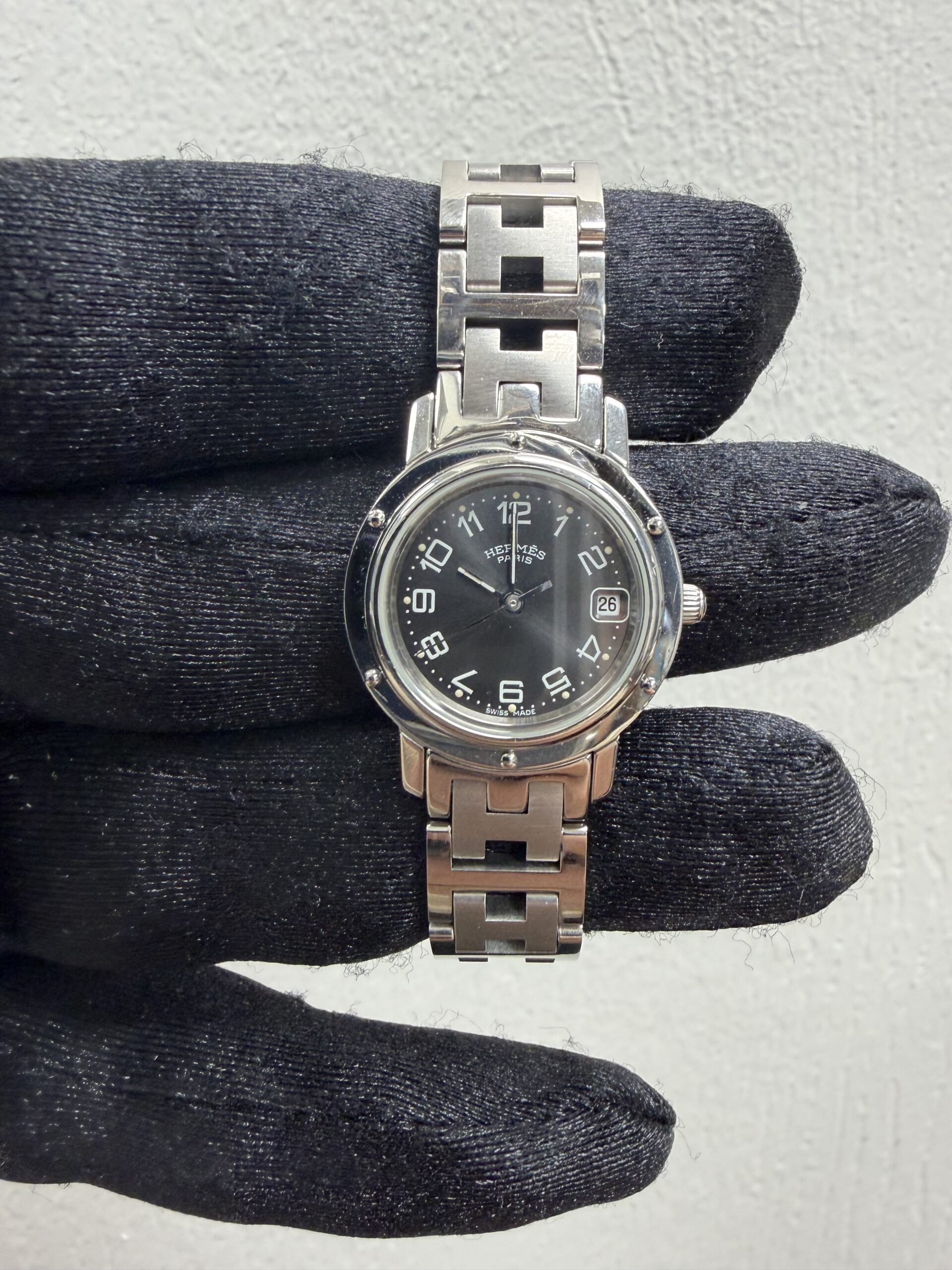 18904671_866a74ee-d7ed-4099-82b8-6d996faa31e0.jpeg Hermes Clipper Gray Dial Ref CL4.210 - Image 1