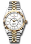Rolex SkyDweller White Index Dial on D Link Jubilee Ref 336933 with New Style Card Green  2023
