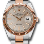 Rolex Datejust Sundust Index Dial on Oyster Ref 126331 with New Style Card White  2020