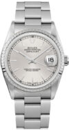 Rolex Datejust Silver Stick Dial on Oyster Ref 16220 with Papers  1994