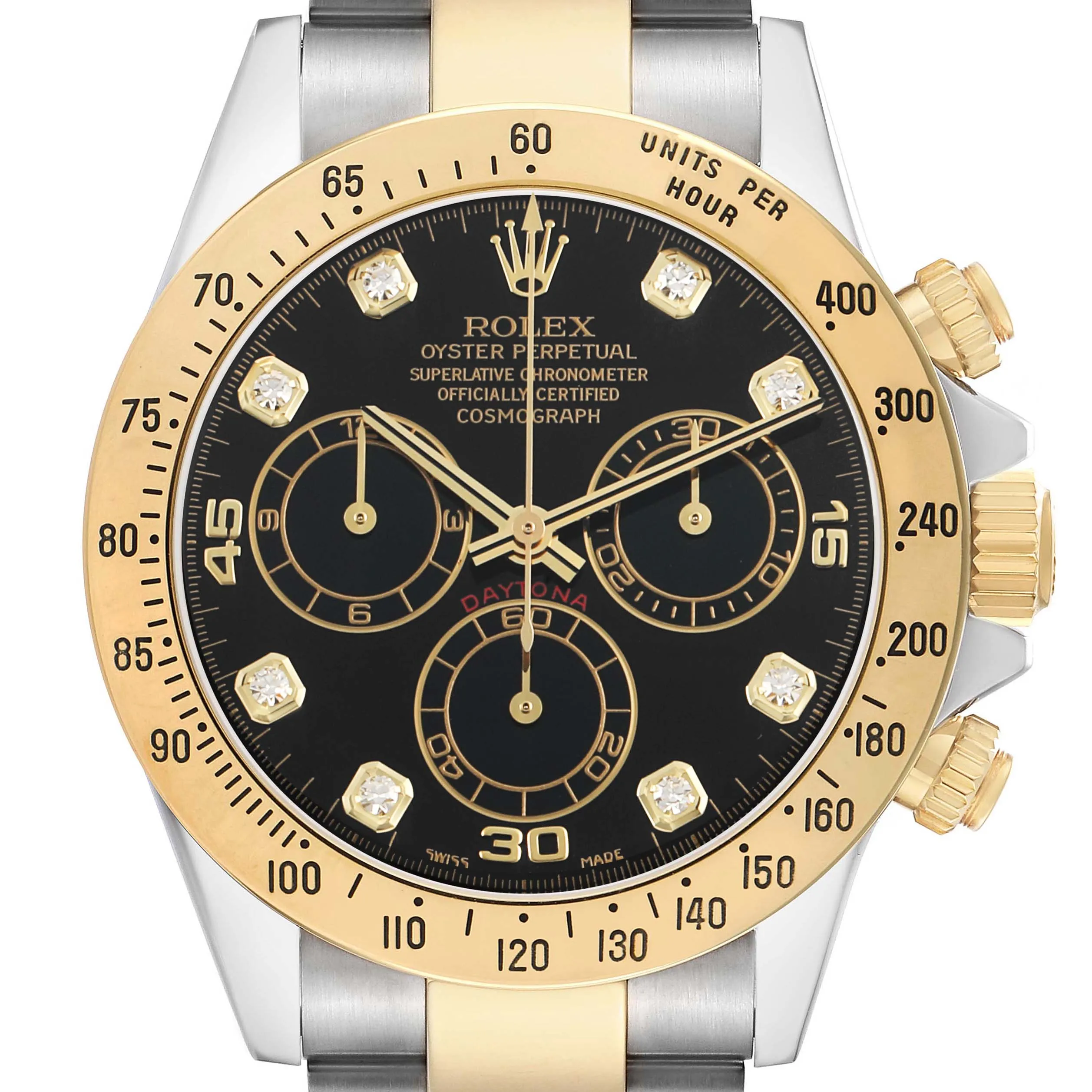 18920422_3stwryav9og5o2dv7a1rfyc2d3uz.webp Rolex Daytona Black Diamond Dial on Oyster Ref 116523 with Card (Old Green) 2014 - Image 1
