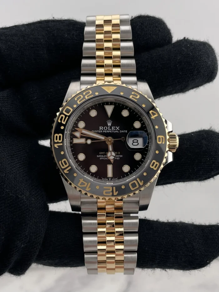 Rolex GMT-Master II Black Dial on Jubilee Ref 126713GRNR with New Style Card (green) 2025 - Image 2