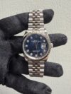 Rolex Datejust Bright Blue Fluted Motif Diamond Dial on Jubilee Ref 126234 with New Style Card Green  2023 - Image 2