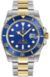 Rolex Submariner Blusey Blue Dial on Oyster Ref 116613LB with Card Old Green  2011
