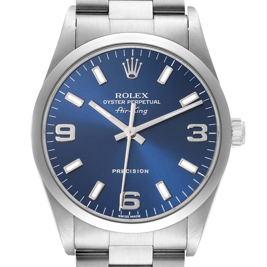 18946186_74df3a14-5889-4a07-9dee-dc5f7dc7c2d0.jpeg Rolex Air-King Blue Dial on Oyster Ref 14000 - Image 1