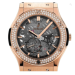 Hublot Classic Fusion Extra-Thin Skeleton Dial on Leather Strap Ref 515.OX.0180.LR