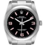 Rolex Oyster Perpetual Black Dial on Oyster Ref 116000 with New Style Card White  2015