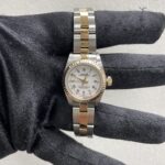 Rolex Oyster Perpetual  White Roman Dial on Oyster Ref 67193 with Papers  1997