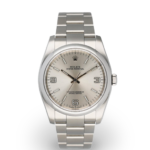 Rolex Oyster Perpetual Silver Dial on Oyster Ref 116000 with Card Old Green  2015