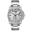Cartier Calibre Silver Roman Dial Ref 3389