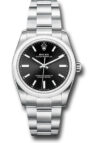 Rolex Oyster Perpetual Black Index Dial on Oyster Ref 124200 with New Style Card Green  2022