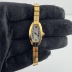 Cartier Tonneau Lanieres Silver Roman Dial on Rg 2 Row Ref 2592