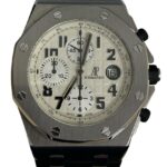 Audemars Piguet Royal Oak Offshore Safari White Dial on Rubber Ref 26170ST with Papers  2011