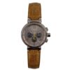 Louis Vuitton Tambour Slate Grey Dial on Leather Strap Ref Q11430
