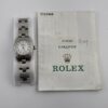 Rolex Oyster Perpetual  White Roman Dial on Oyster Ref 67230 with Papers  1997 - Image 5