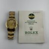 Rolex Oyster Perpetual Date Gold Dial on Oyster Plated Ref 1550 with Papers  1977 - Image 4