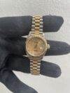 Rolex Datejust Gold Diamond Dial on President Ref 69179 with Papers  1994