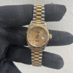 Rolex Datejust Gold Diamond Dial on President Ref 69179 with Papers  1994