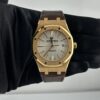 Audemars Piguet Royal Oak Selfwinding White Dial on Leather Strap Ref 15400OR.OO.D088CR.01 with Card  2019 - Image 2