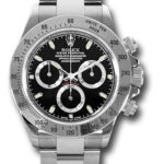 Rolex Daytona Black Dial on Oyster Ref 116520 with New Style Card White  2016