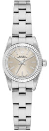 Rolex Oyster Perpetual Silver Dial on Oyster Ref 76094