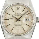 Rolex Datejust Silver Linen Dial on Jubilee Ref 16014