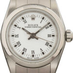 Rolex Oyster Perpetual White Roman Dial on Oyster Ref 76080