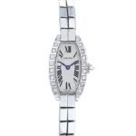 Cartier Tonneau Silver Roman Dial on Wg Ref 2545