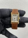 Cartier Tank White Dial on Leather Ref 2442 with Papers  2010 - Image 2