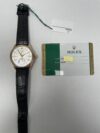 Rolex Cellini Dual Time Silver Dial on Leather Strap Ref 50525 with New Style Card White  2019 - Image 3