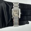 Cartier Tank Francaise Large White Roman Dial Ref 2302 - Image 2