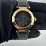 Cartier Pasha Grey Dial on Leather Ref 4438