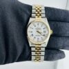 Rolex Datejust White Roman 10 Diamonds Dial on Jubilee Ref 16233G - Image 2