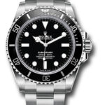 Rolex Submariner No-Date Black Dial on Oyster Ref 124060 with New Style Card Green  2020