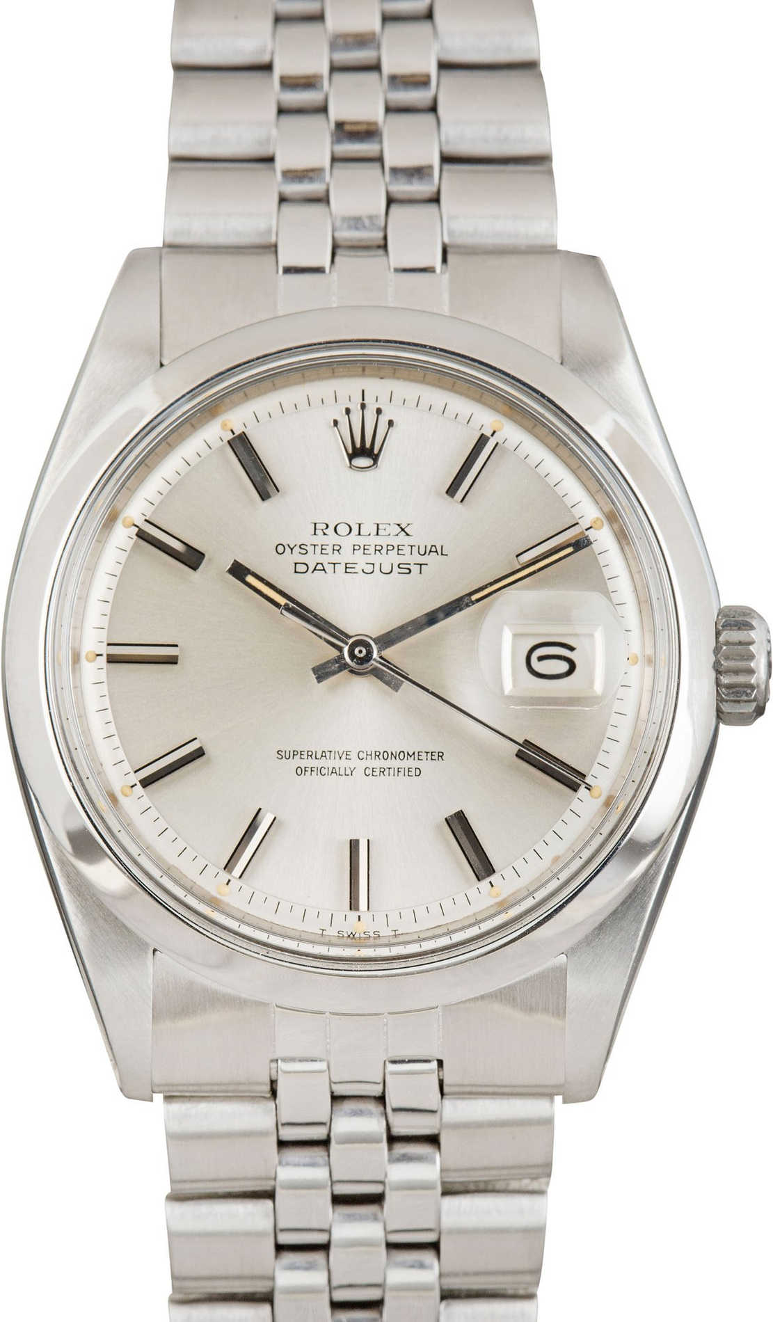 18961665_8eeb3d35-16d9-4c2a-be55-67509253964f.jpeg Rolex Datejust Silver Dial on Jubilee Folded Ref 1600 - Image 1
