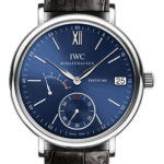 Iwc Portofino Hand-Wound Eight Days Blue Dial on Leather Strap Ref IW510106 with Card  2017