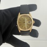 Rolex Day Date Gold Dial on Og Leather Ref 18038