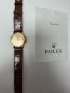Rolex Cellini Gold Dial on Leather Ref 5116/8 with Papers  2004 - Image 5