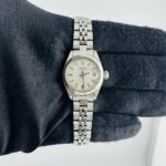 Rolex Oyster Perpetual Date Silver Linen Dial on Folded Jubilee Ref 6917/4