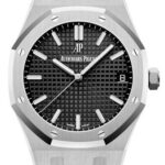 Audemars Piguet Royal Oak Black Dial on Bracelet Ref 15500ST.OO.1220ST.03 with Card